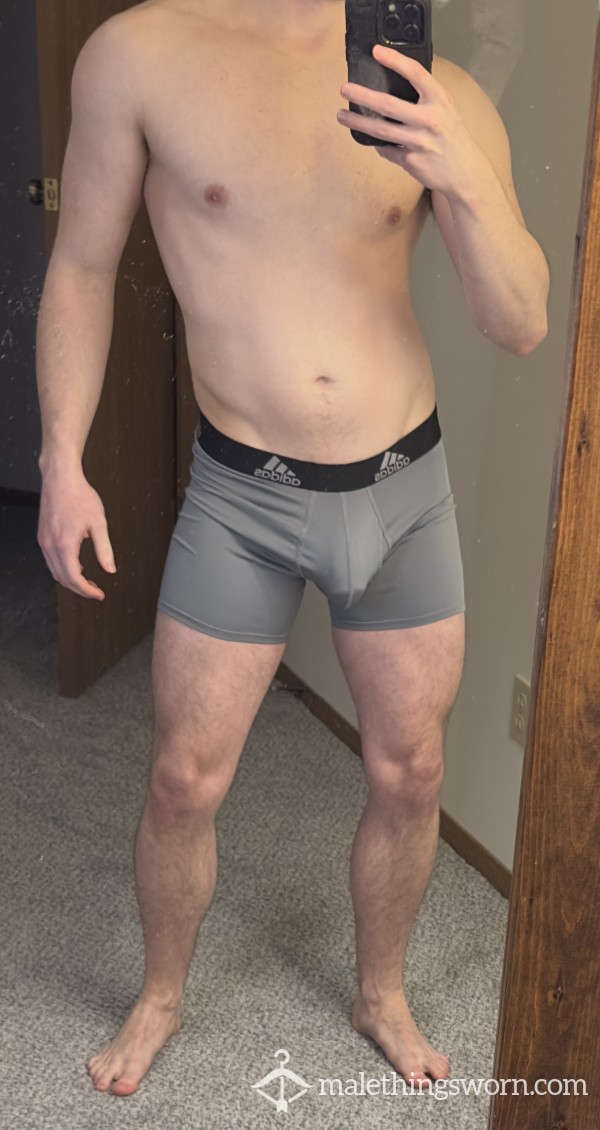 (SOLD) Grey Adidas Boxer Briefs