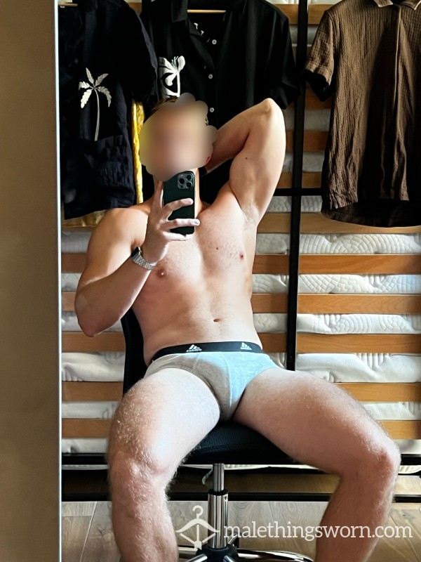 Grey Adidas Briefs - 2 Days Wear 2 Gym Sessions