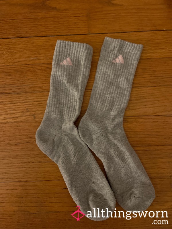 Grey Adidas Socks