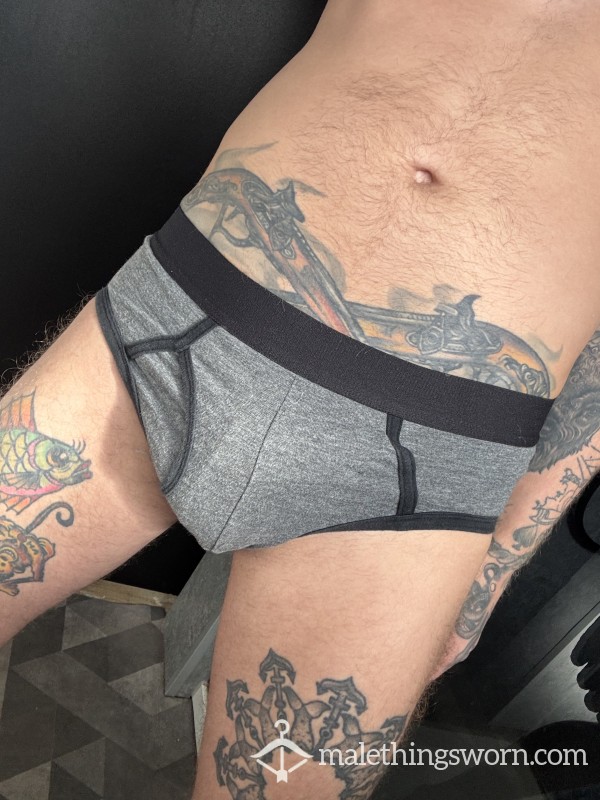 Grey And Black Briefs