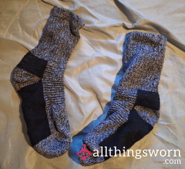 Grey And Black Thermal Work Socks
