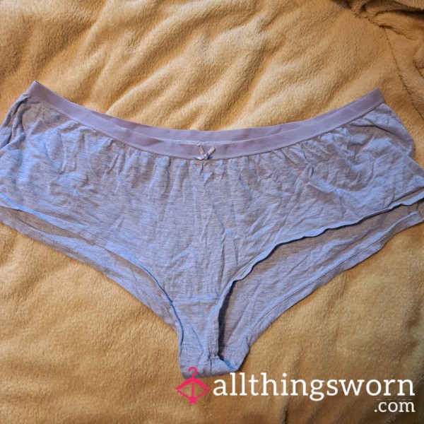 Grey And Pink Panties!