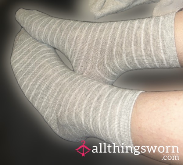 Grey And White| Polyester | Socks