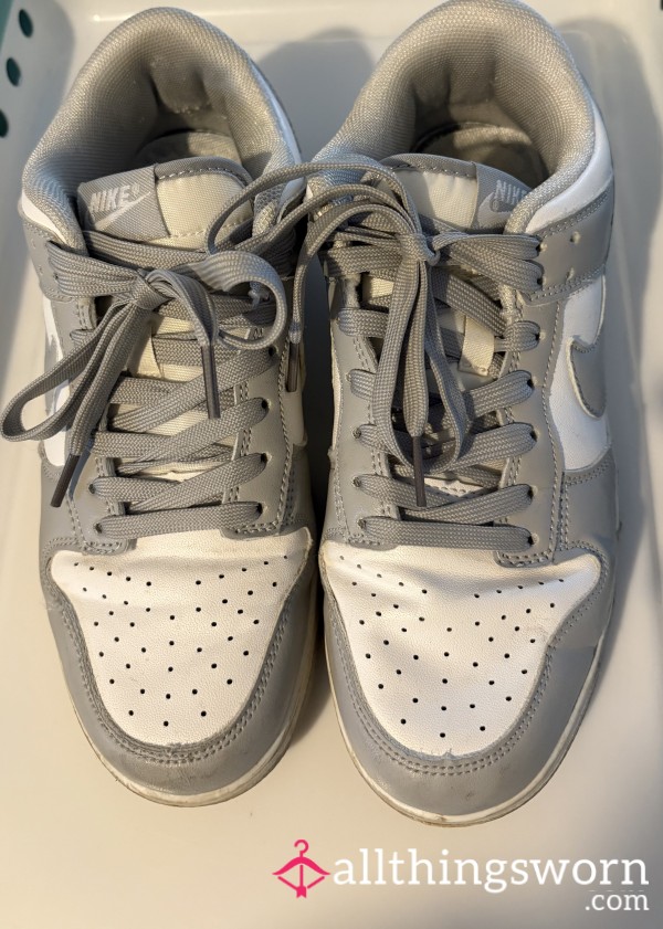 Grey And White Trainers