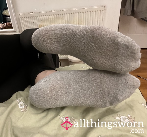 Grey Ankle Socks