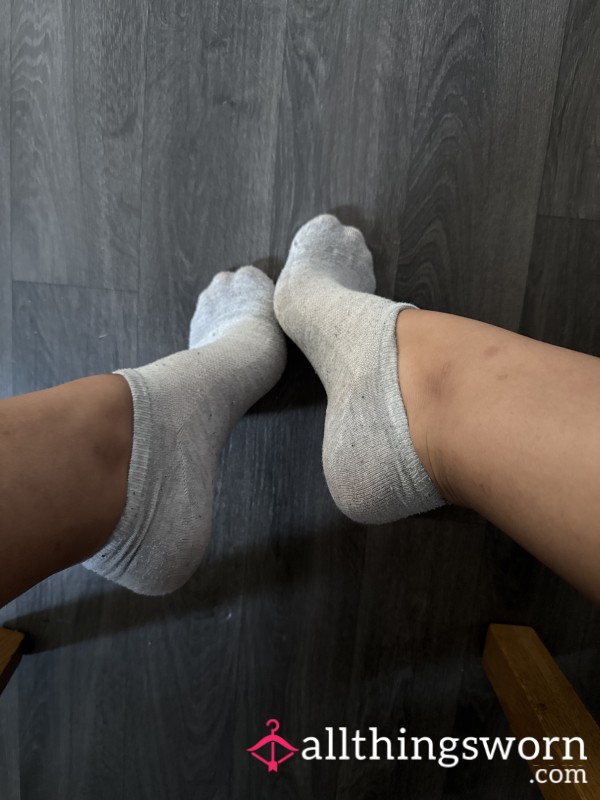 Grey Ankle Socks