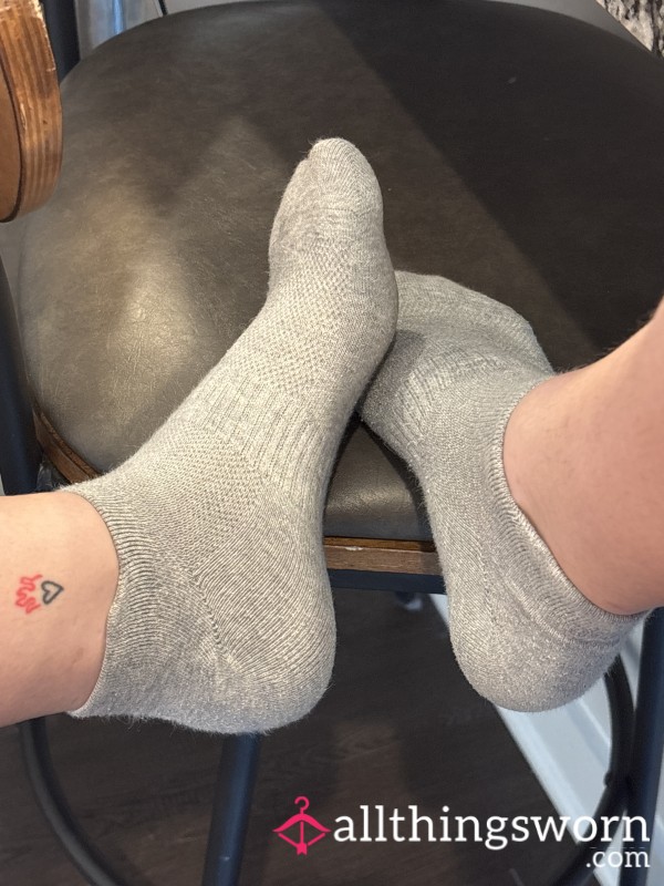 Grey Ankle Socks