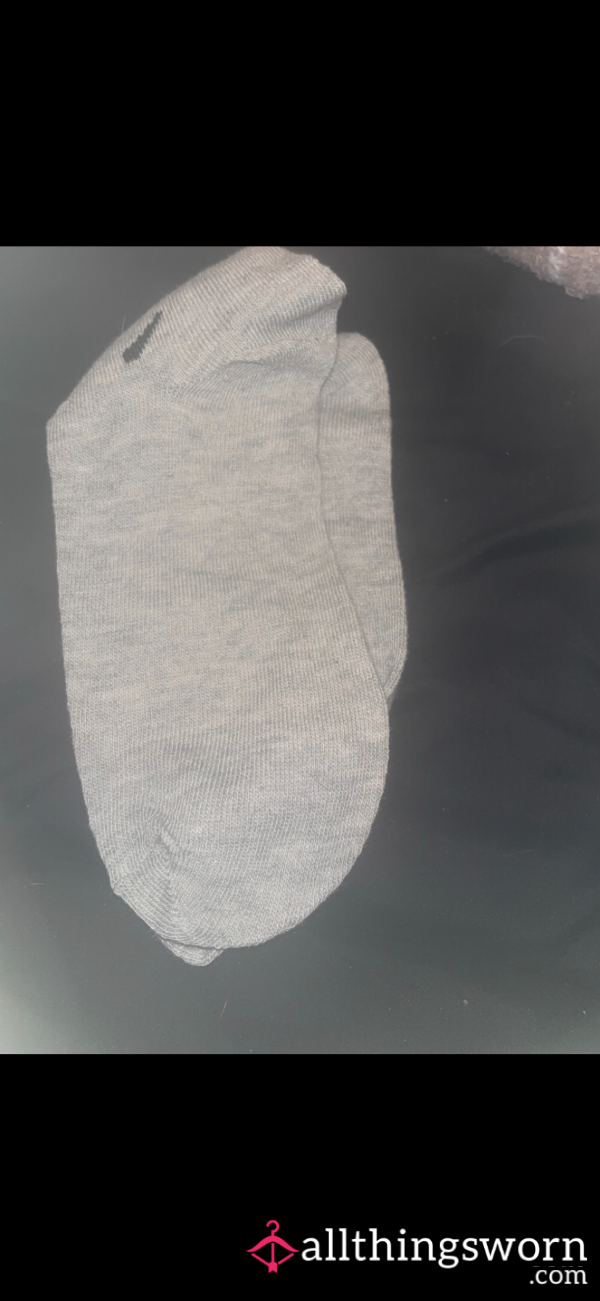🤍 Grey Ankle Socks Soft, Authentic & Ready To Ship