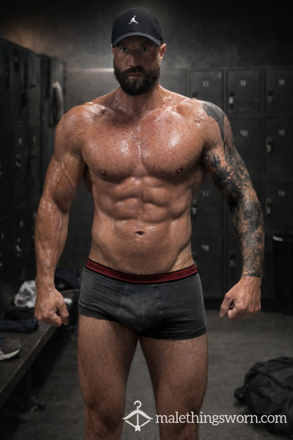 Grey Armani Boxers – Size Medium Worn Straight After A Hard Boxing Sparring Session In The Gym. 🥊