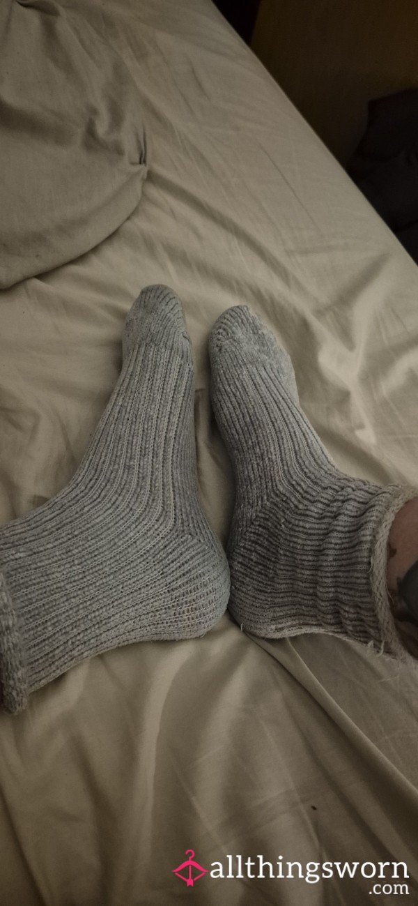 Grey Bed Socks