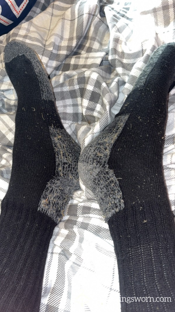Grey & Black Work Socks Stinking