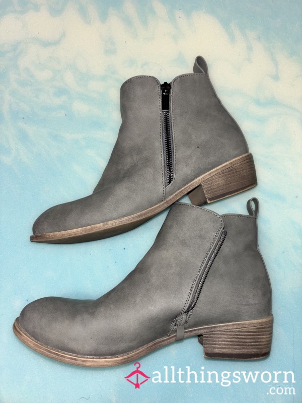 Grey Booties - Super Smelly & Sweaty