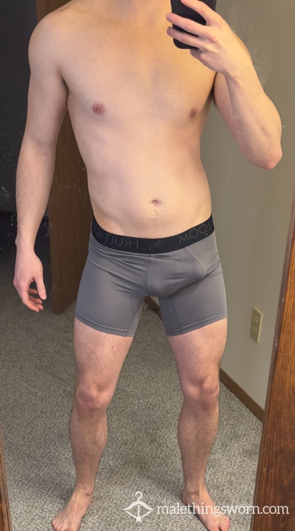 Fruit Of The Loom Grey Boxer Briefs