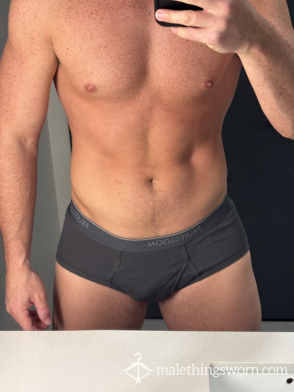 Grey Briefs - Fruit Of The Loom
