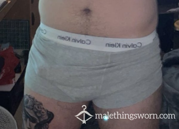 Grey Calvin Boxers London Boy
