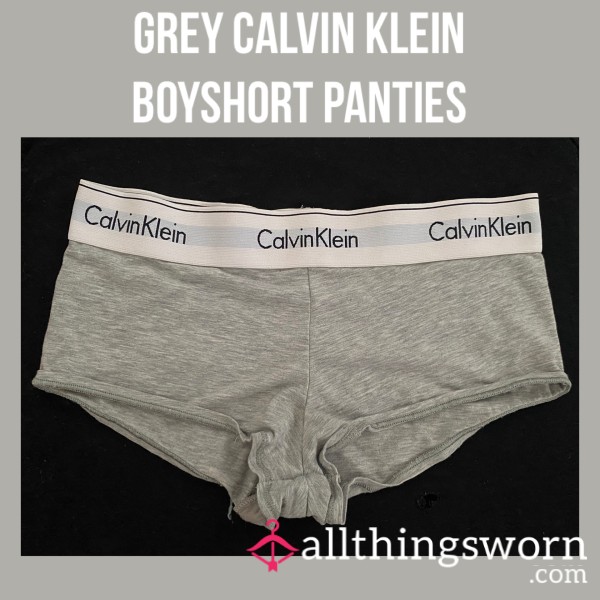 Grey Calvin Klein Boyshort Panties🙈