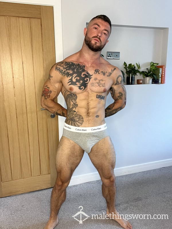Grey Calvin Klein Briefs