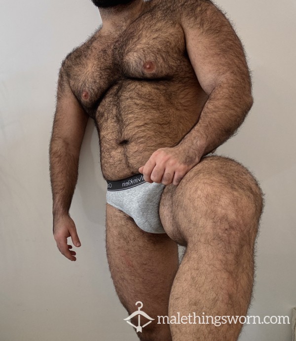 Grey Calvin Klein Briefs • XL • Worn 48h Or More