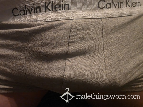 Grey Calvin's With A Fresh Creamy Load