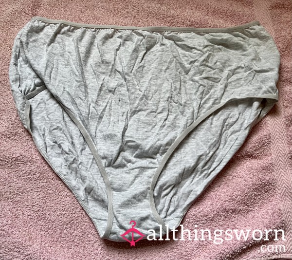 Grey Cotton FULL Panties