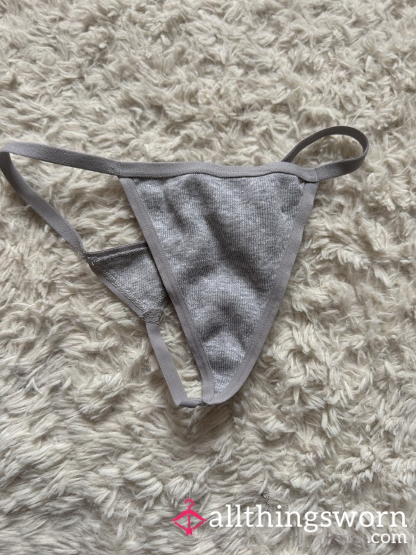 Grey Cotton G String