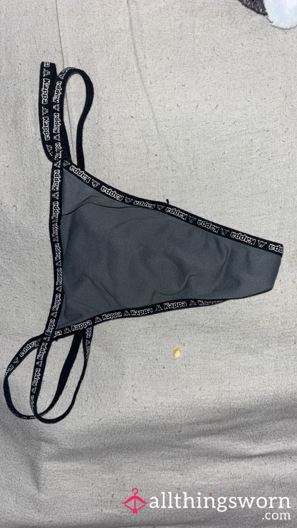 Grey Cotton Kappa Thongs 🩶