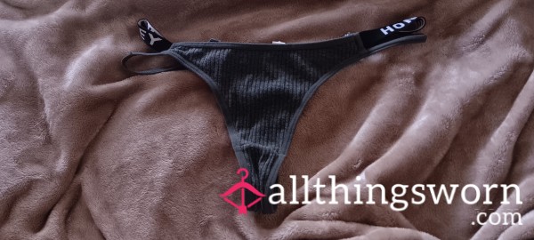 Grey Cotton Thong Size- L