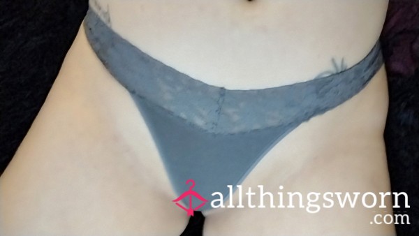 Grey Cotton VS Thong