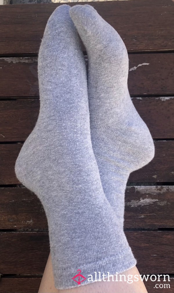 Light Grey Crew Socks