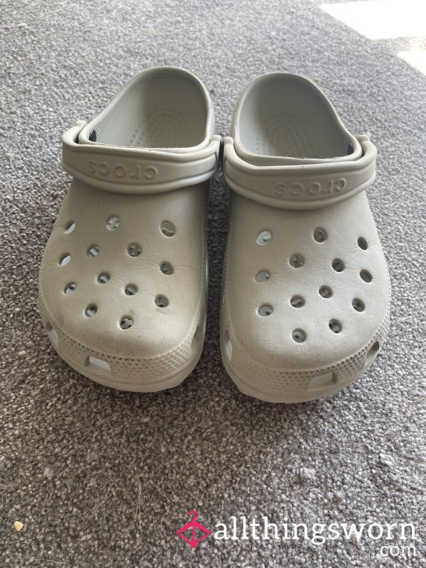 Grey Crocs