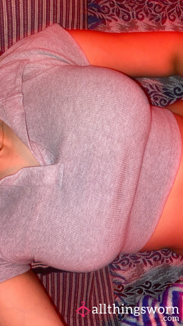 Grey Crop Top
