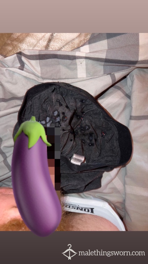 Grey C*m Rag Boxers Used For Past Week - 10 Loads (Stiff And Crispy😈)