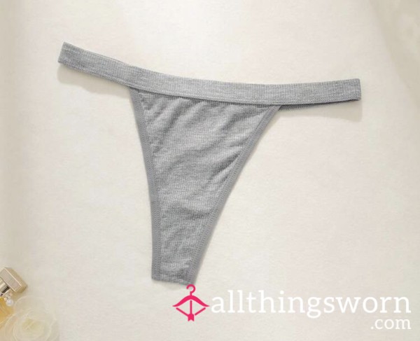 Grey Cute Thong