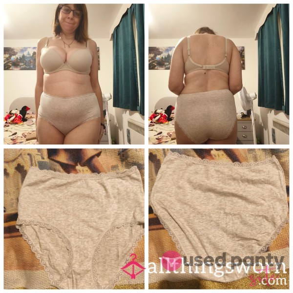 Grey Full Back Knickers