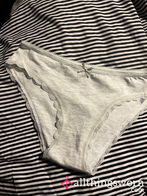 Grey Full Back Panties