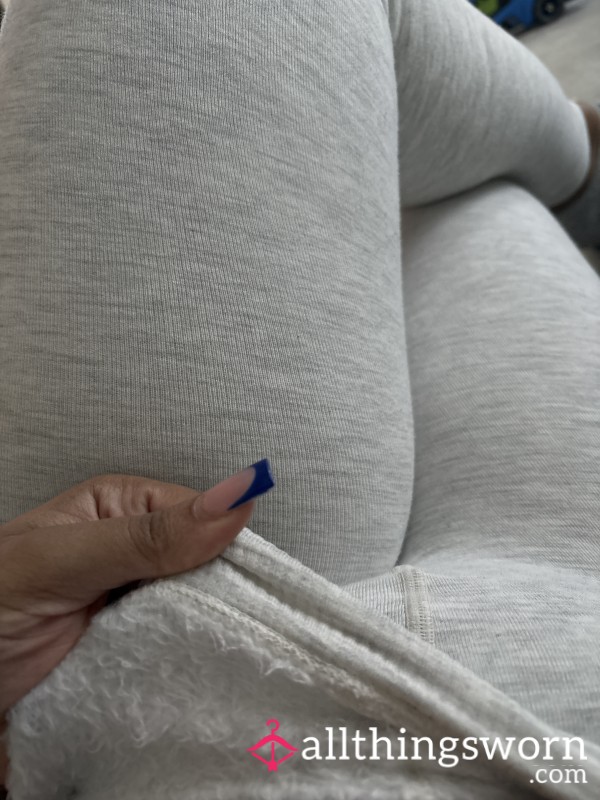 Grey Fur Lined Leggins