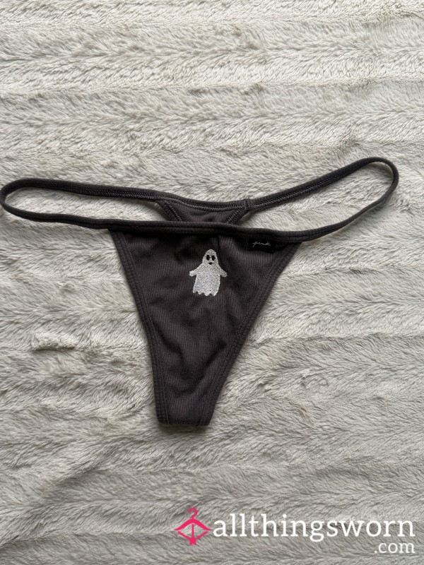 Grey Halloween Thong