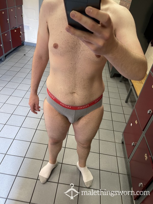 Grey Hanes Briefs