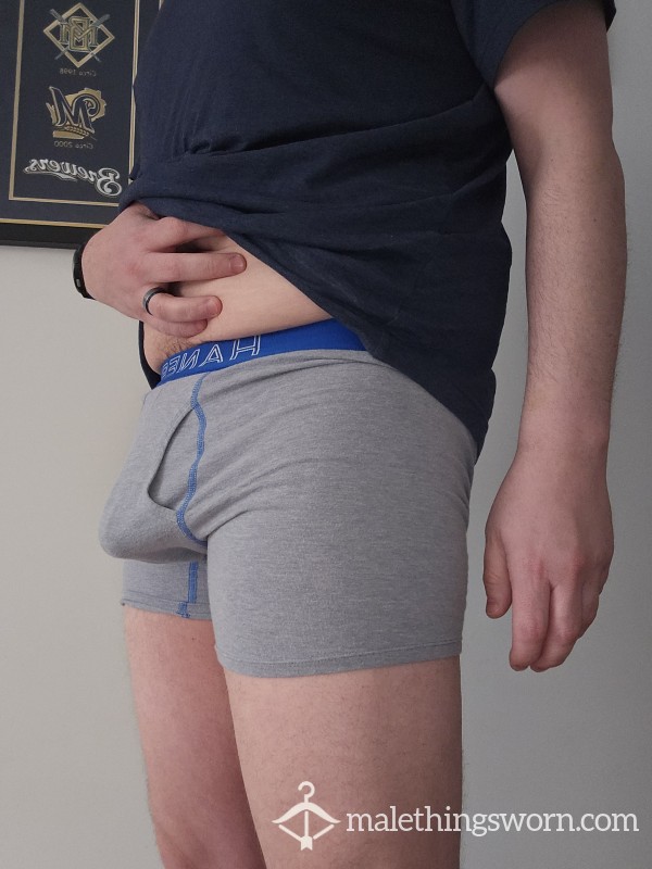 Grey Hanes - Cla**ic Fit, Married Dad, Real Bulge