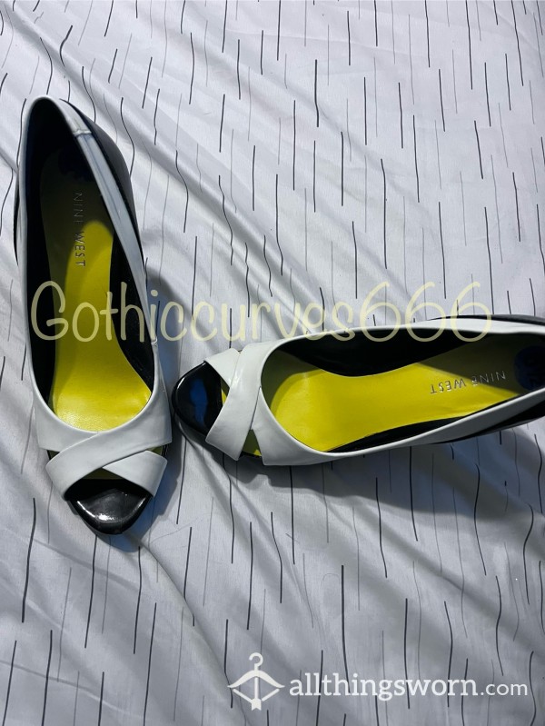 Well-Worn Grey High Heels – Soaked In Sweat, Steeped In Scent