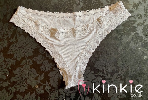 Grey - High Leg Lacey Pants