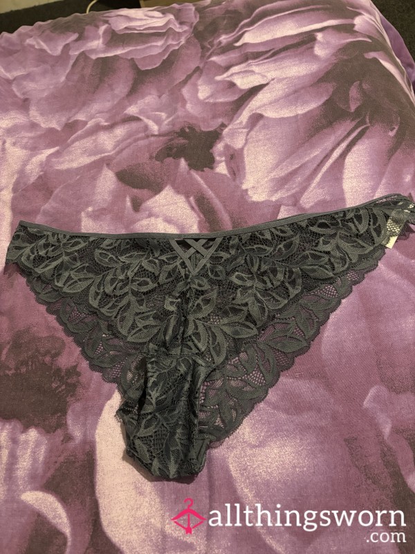 Grey High Leg Panties