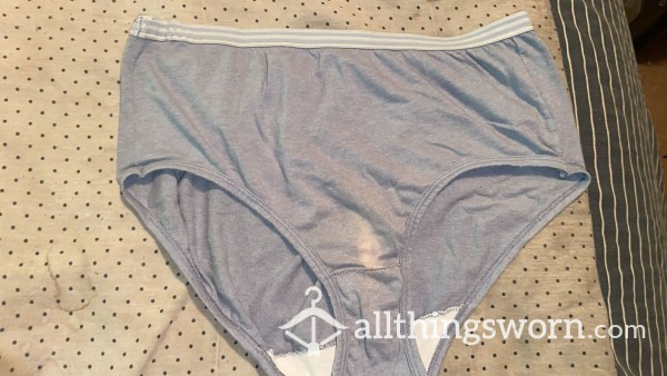 Grey High Waist Cotton Fruit Of Loom Panties