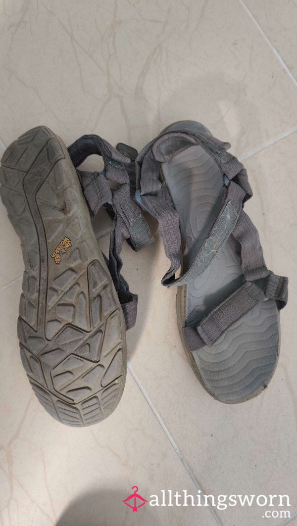 Grey Hiking Old Sandals