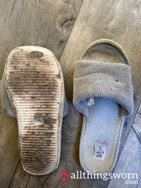 Grey Home Slippers