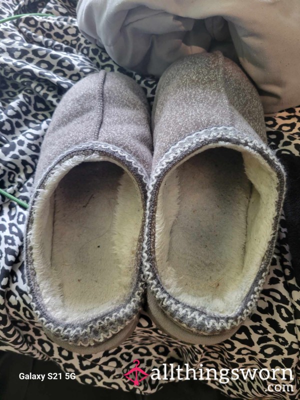 Grey House Slippers