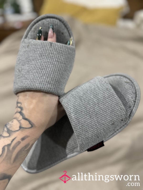 Grey House Slippers
