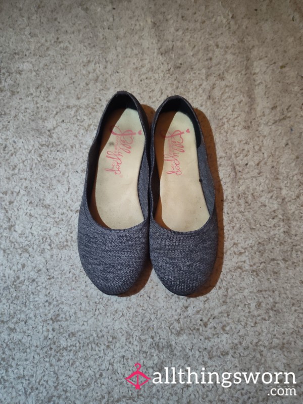 Grey Jelly Pop Flats