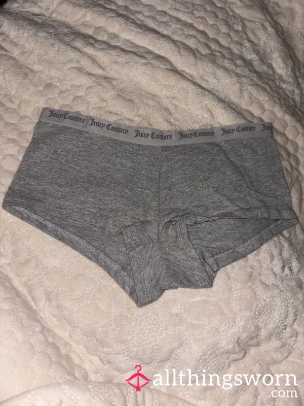 Grey Juicy Couture Boy Shorts
