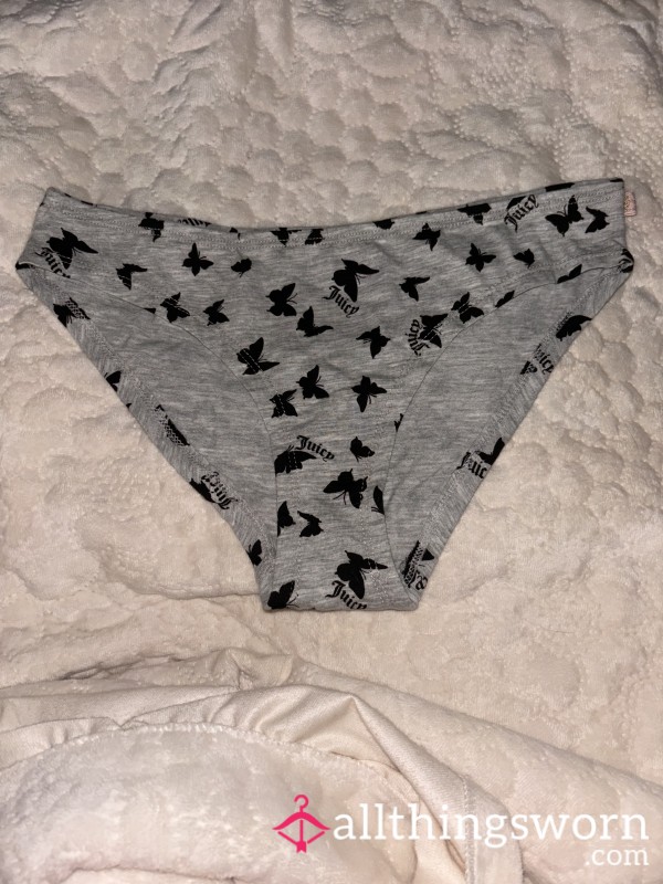 Grey Juicy Couture Bu*terfly Panties